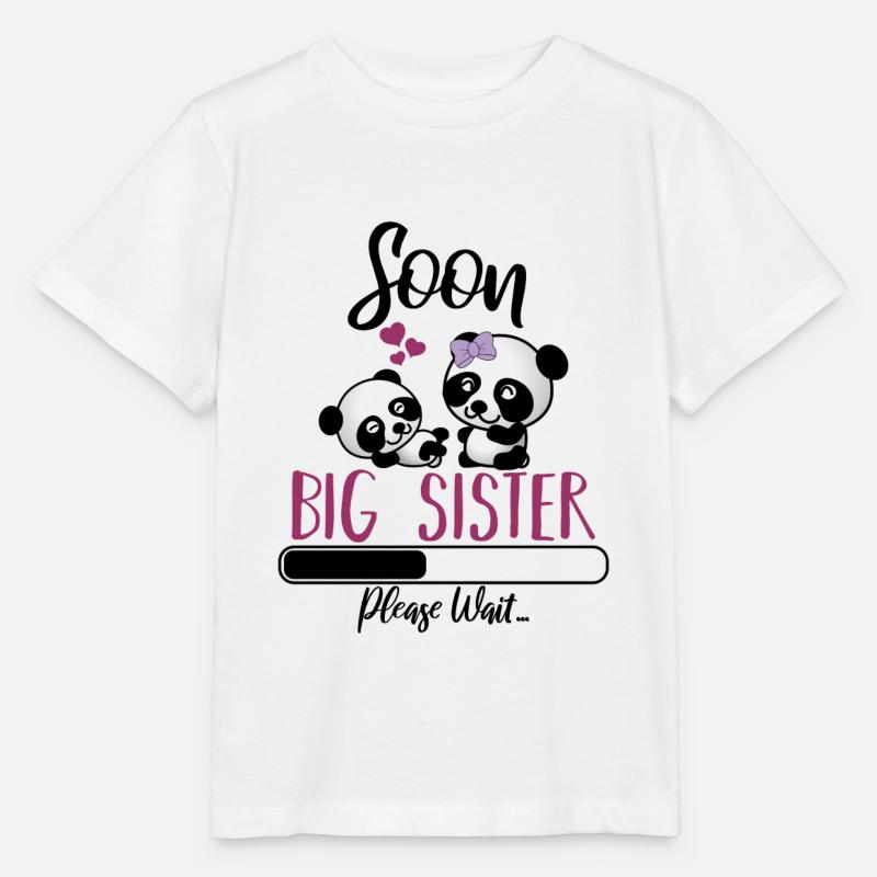 Englische große Schwester bald - Stanley/Stella Kinder T-Shirt MINI CREATOR  - Weiß