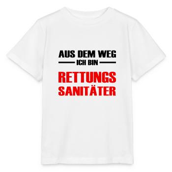 Aus dem Weg Ich bin Rettungssanitäter Sanitäterin - Stanley/Stella Kinder T-Shirt MINI CREATOR  - Weiß - Vorne - Maike (125cm)