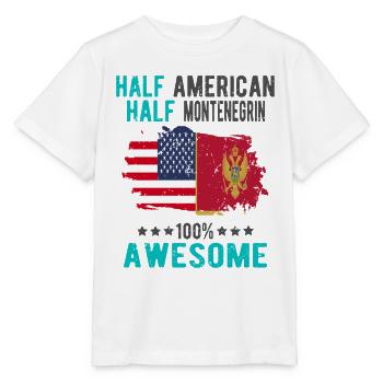 Half American Half Montenegrin - Stanley/Stella MINI CREATOR Kids’ T-Shirt - white - Front - Maike (125cm)