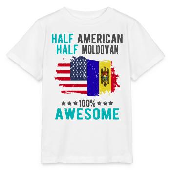 Half American Half Moldovans - Stanley/Stella MINI CREATOR Kids’ T-Shirt - white - Front - Maike (125cm)