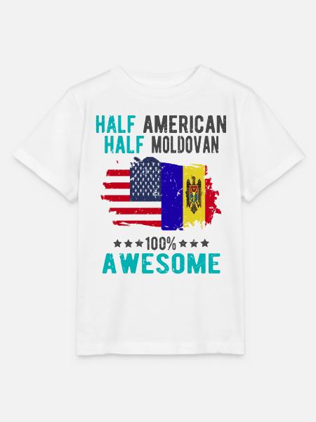 Halb Amerikaner Halb Moldawier - Stanley/Stella Kinder T-Shirt MINI CREATOR  - Weiß