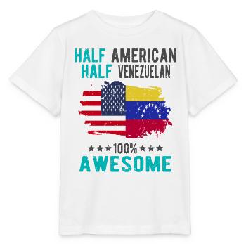 Half American Half Venezuelan - Stanley/Stella MINI CREATOR Kids’ T-Shirt - white - Front - Maike (125cm)