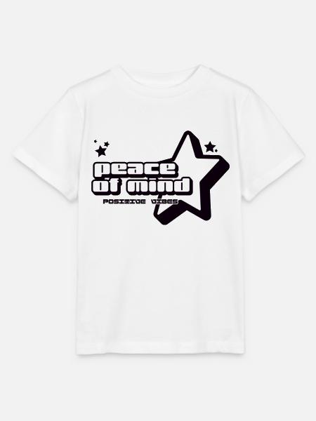 Peace of Mind - Stanley/Stella Kinder T-Shirt MINI CREATOR  - Weiß