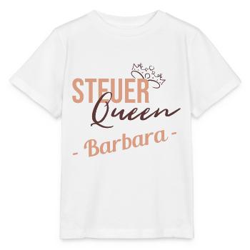 Steuer Queen Barbara - Stanley/Stella Kinder T-Shirt MINI CREATOR  - Weiß - Vorne - Maike (125cm)