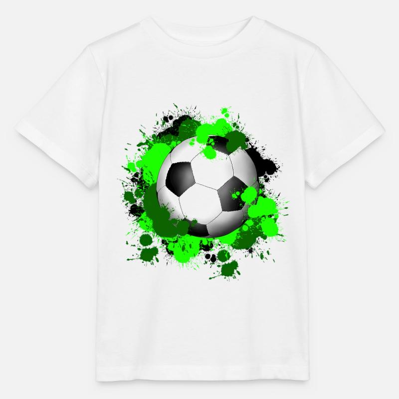Fußball Klecks - Stanley/Stella Kinder T-Shirt MINI CREATOR  - Weiß