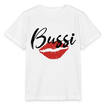 Bussi Kussmund Kuss - Stanley/Stella Kinder T-Shirt MINI CREATOR  - Weiß - Vorne - Maike (125cm)