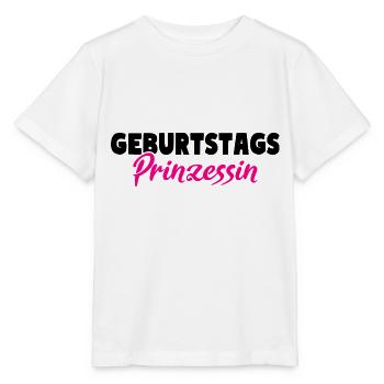 Geburtstags Prinzessin - Stanley/Stella Kinder T-Shirt MINI CREATOR  - Weiß - Vorne - Maike (125cm)