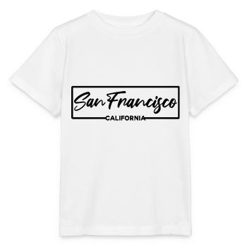 San Francisco California - Stanley/Stella Kinder T-Shirt MINI CREATOR  - Weiß - Vorne - Maike (125cm)