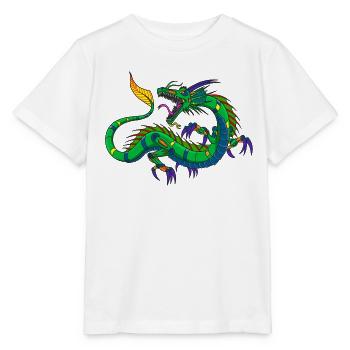 Metalldrache Mechdragon Drache aus Metall - Stanley/Stella Kinder T-Shirt MINI CREATOR  - Weiß - Vorne - Maike (125cm)