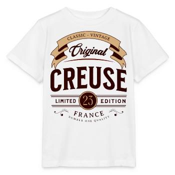 Vintage Creuse Département France - T-shirt bio MINI CREATOR Stanley/Stella Enfant - blanc - Devant - Maike (125cm)