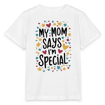Meine Mama Sagt, Ich Bin Besonders - Stanley/Stella Kinder T-Shirt MINI CREATOR  - Weiß - Vorne - Maike (125cm)