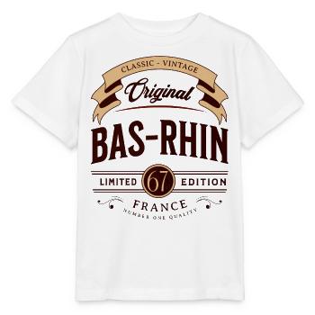 Bas-Rhin Département France - T-shirt bio MINI CREATOR Stanley/Stella Enfant - blanc - Devant - Maike (125cm)