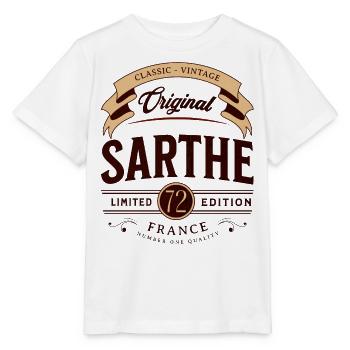 Sarthe Département France - T-shirt bio MINI CREATOR Stanley/Stella Enfant - blanc - Devant - Maike (125cm)