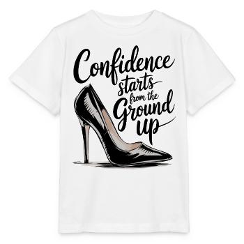 Self-confidence starts at the bottom - Stanley/Stella MINI CREATOR Kids’ T-Shirt - white - Front - Maike (125cm)