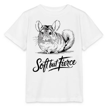 Gentle But Wild Chinchilla Illustration - Stanley/Stella MINI CREATOR Kids’ T-Shirt - white - Front - Maike (125cm)