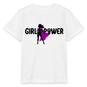 Girl Power Woman Power Symbol | Colors can be changed - Stanley/Stella MINI CREATOR Kids’ T-Shirt - white - Front - Maike (125cm)