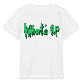 Whatˋs Up Inscription - T-shirt bio MINI CREATOR Stanley/Stella Enfant - blanc - Devant - Maike (125cm)