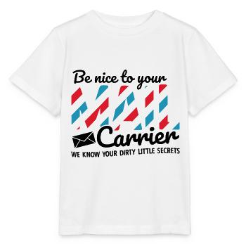 Briefträger Und Paket-Zusteller Für Postboten - Stanley/Stella Kinder T-Shirt MINI CREATOR  - Weiß - Vorne - Maike (125cm)
