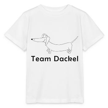 Team Dackel Umriss Dackel Vektor - Stanley/Stella Kinder T-Shirt MINI CREATOR  - Weiß - Vorne - Maike (125cm)
