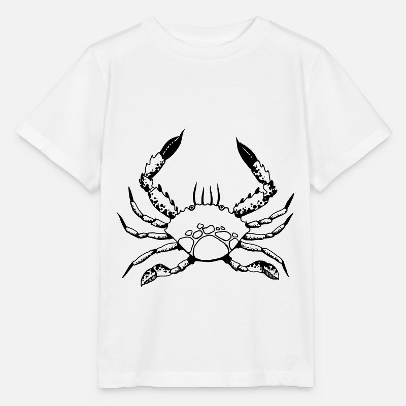 crab - Stanley/Stella MINI CREATOR Kids’ T-Shirt - white