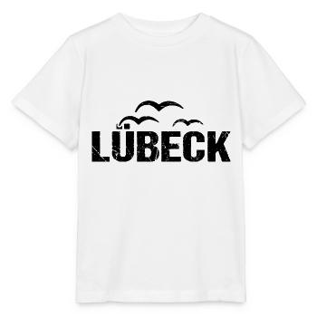 Lübeck Möwen Hansestadt - Stanley/Stella Kinder T-Shirt MINI CREATOR  - Weiß - Vorne - Maike (125cm)