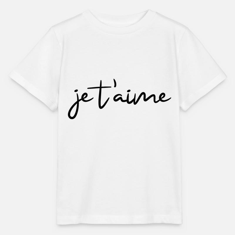 je t'aime - Stanley/Stella Kinder T-Shirt MINI CREATOR - Weiß