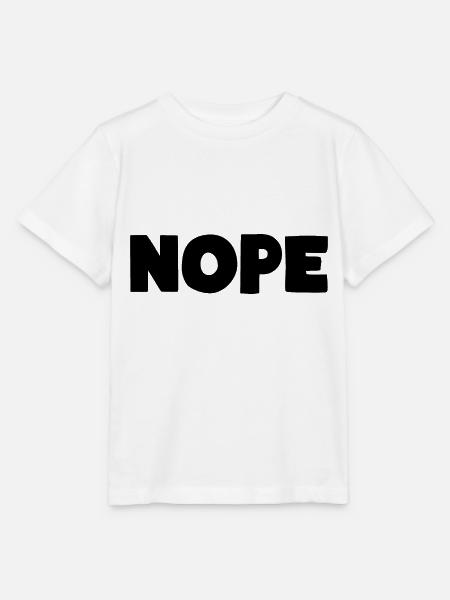 NOPE - Stanley/Stella Kinder T-Shirt MINI CREATOR  - Weiß