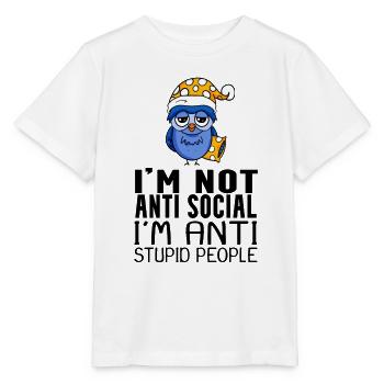 drôles de dictons stupides - T-shirt bio MINI CREATOR Stanley/Stella Enfant - blanc - Devant - Maike (125cm)