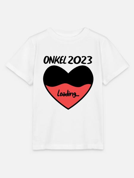 Onkel 2023 herz loading - Stanley/Stella Kinder T-Shirt MINI CREATOR - Weiß