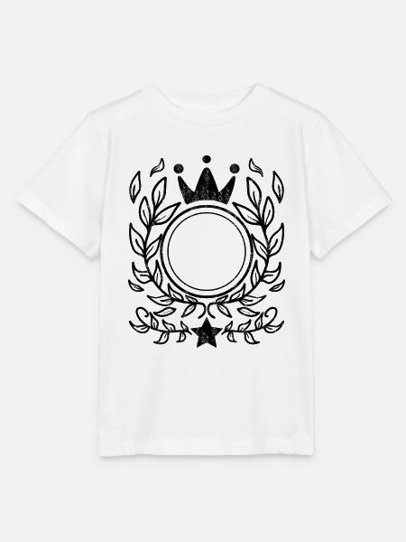 Ornament mit Krone - Stanley/Stella Kinder T-Shirt MINI CREATOR - Weiß