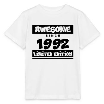 1992 - Jahrgang 1992 - Fantastisch seit 1992 - Stanley/Stella Kinder T-Shirt MINI CREATOR  - Weiß - Vorne - Maike (125cm)