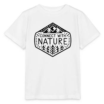 Connecter avec la nature - T-shirt bio MINI CREATOR Stanley/Stella Enfant - blanc - Devant - Maike (125cm)