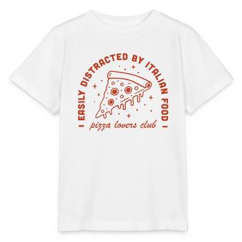 Pizza spécialités italiennes vintage 80s aesthetic - T-shirt bio MINI CREATOR Stanley/Stella Enfant - blanc - Devant - Maike (125cm)