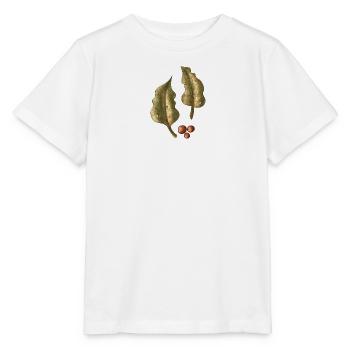 Feuilles automnales Motifs de baies - T-shirt bio MINI CREATOR Stanley/Stella Enfant - blanc - Devant - Maike (125cm)