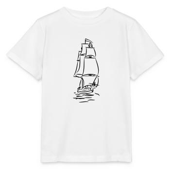 schiff - Stanley/Stella Kinder T-Shirt MINI CREATOR  - Weiß - Vorne - Maike (125cm)