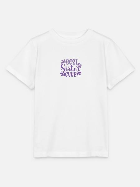 Beste Schwester - Stanley/Stella Kinder T-Shirt MINI CREATOR  - Weiß