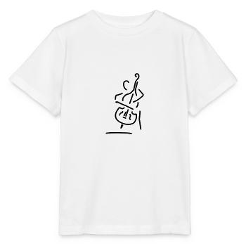 kontrabass - Stanley/Stella Kinder T-Shirt MINI CREATOR  - Weiß - Vorne - Maike (125cm)