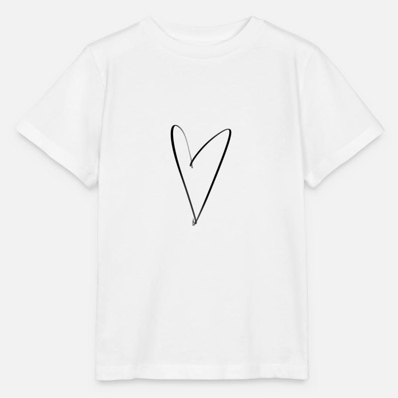 Coeur - T-shirt bio MINI CREATOR Stanley/Stella Enfant - blanc