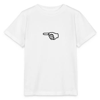 Hand, Finger - links - Stanley/Stella Kinder T-Shirt MINI CREATOR  - Weiß - Vorne - Maike (125cm)
