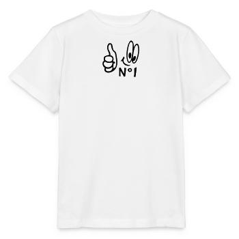 Number One, Comic - Stanley/Stella Kinder T-Shirt MINI CREATOR  - Weiß - Vorne - Maike (125cm)