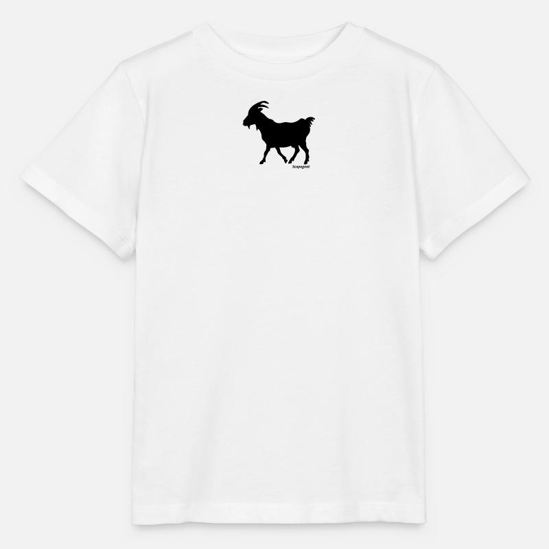 Bouc-émissaire noir - T-shirt bio MINI CREATOR Stanley/Stella Enfant - blanc