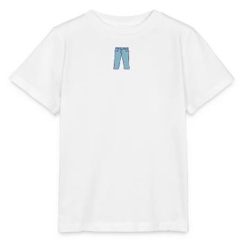 Pixel Jeans: Blue Retro - Stanley/Stella MINI CREATOR Kids’ T-Shirt - white - Front - Maike (125cm)