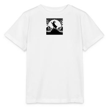 Goat with raised hoof, comic, drawing, black - Stanley/Stella MINI CREATOR Kids’ T-Shirt - white - Front - Maike (125cm)