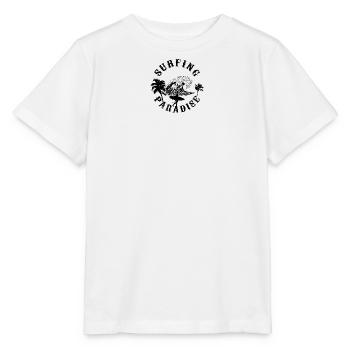 Nachtaktive Wolfssilhouette - Stanley/Stella Kinder T-Shirt MINI CREATOR  - Weiß - Vorne - Maike (125cm)