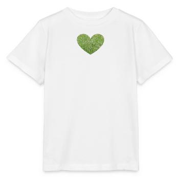 Grass heart - Stanley/Stella MINI CREATOR Kids’ T-Shirt - white - Front - Maike (125cm)