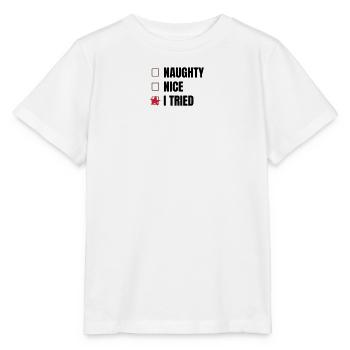 Noël - T-shirt bio MINI CREATOR Stanley/Stella Enfant - blanc - Devant - Maike (125cm)