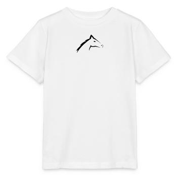 Horses Head | Horse Head Silhouette Design - Stanley/Stella MINI CREATOR Kids’ T-Shirt - white - Front - Maike (125cm)