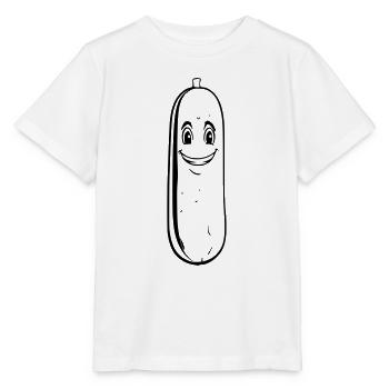 Cucumber Outline - Stanley/Stella MINI CREATOR Kids’ T-Shirt - white - Front - Maike (125cm)
