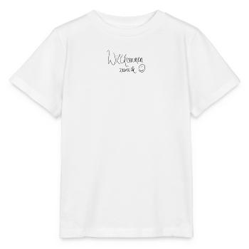 Willkommen zurück :) - Stanley/Stella Kinder T-Shirt MINI CREATOR  - Weiß - Vorne - Maike (125cm)