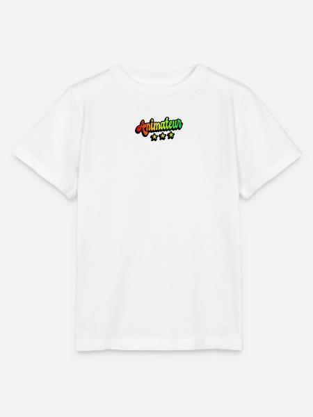 Animateur Regenbogen Design - Stanley/Stella Kinder T-Shirt MINI CREATOR  - Weiß